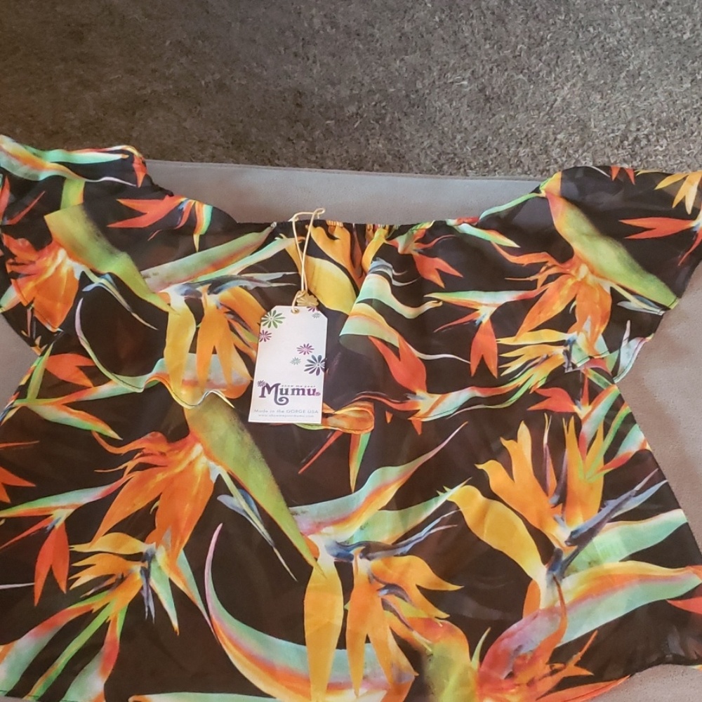 Mumu sheer shirt size small. Brand new